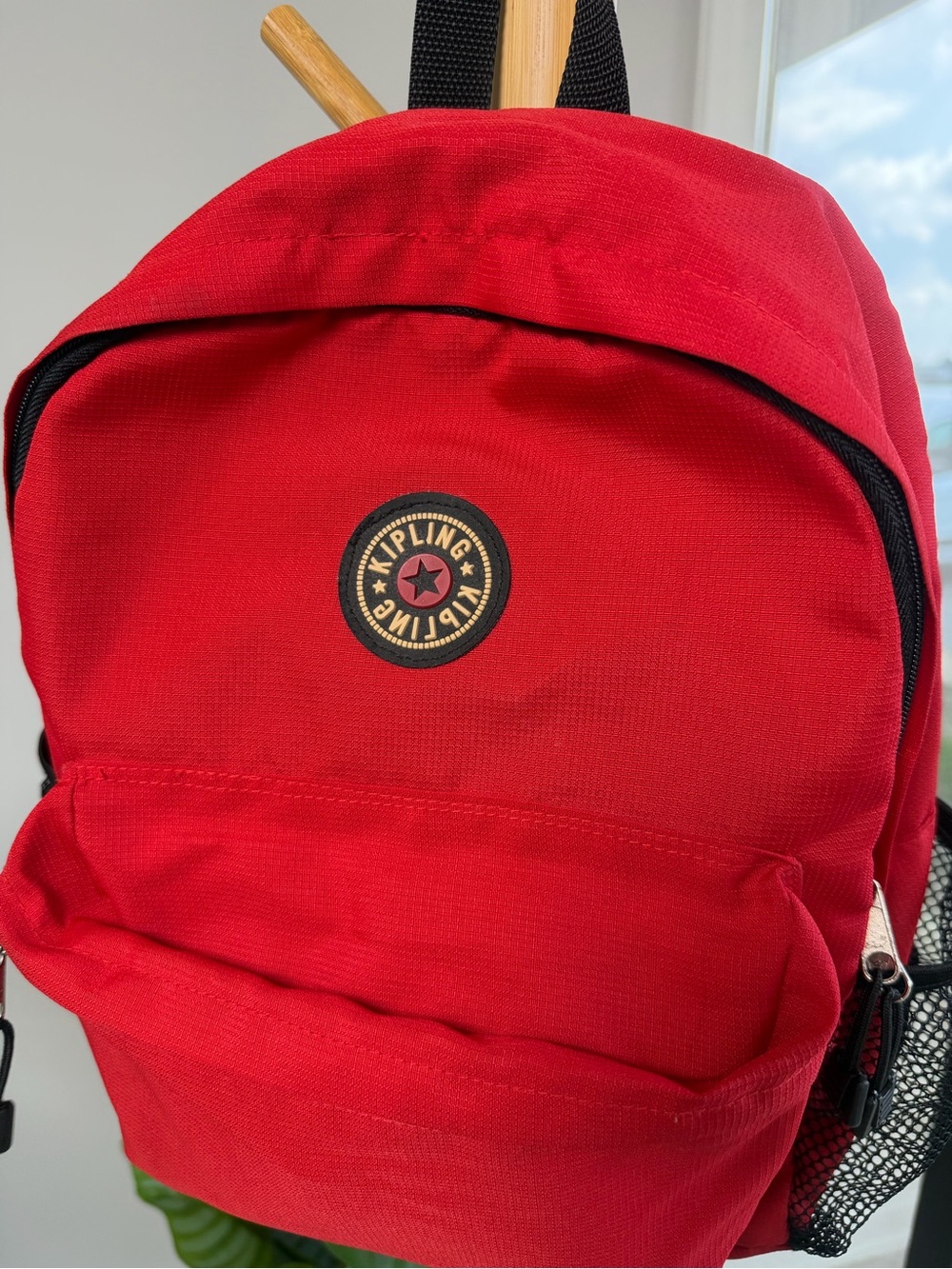 Kipling Red Daypack Backpack - Picture 4 of 9